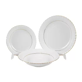   Порцелан, сервиз - Chodzież Iwona Złoty Pasek B014 Сервиз за хранене 18 бр.