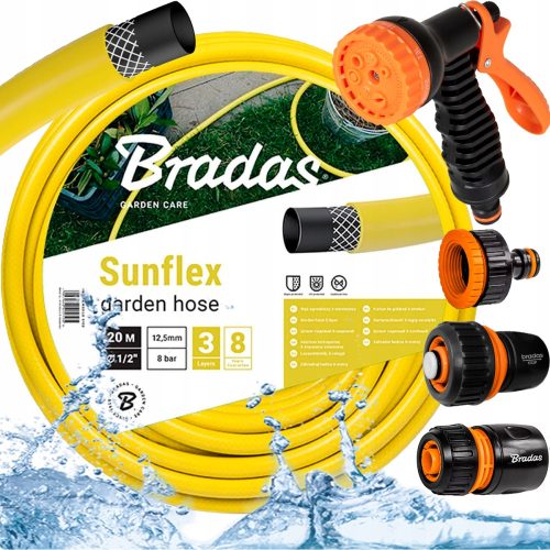  Градински маркуч Bradas WMS1/220 SUNFLEX 1/2" 20 м + 4 други продукта