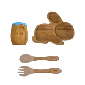    Комплект с вендуза + чаша + бамбукови прибори 6m+ BLW Chichi