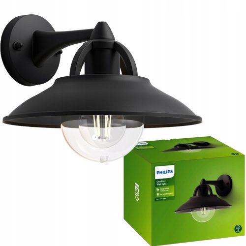  Philips градинска лампа черна E27 0 W