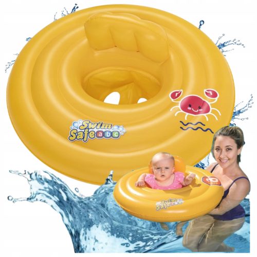 Плувен пръстен Bestway Swim Safe ABC 69 см оранжев