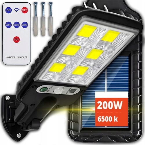  Led Light улична лампа 200 W 6000 lm на соларно захранване
