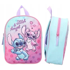    Раница за детска градина с много отделения Lilo and Stitch Vadobag момчета, момичета, унисекс Shades of blue, Shades of pink, Multicolor