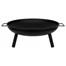    ГОЛЯМА ГРАДИНСКА СКАРА ЗА ОГНИЩЕ 60 СМ ЧУГУНЕНА КРЪГЛА ДРЪЖКА