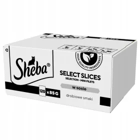    SHEBA мокра храна за котки с вкус на птиче месо в сос сашета 120x85 g