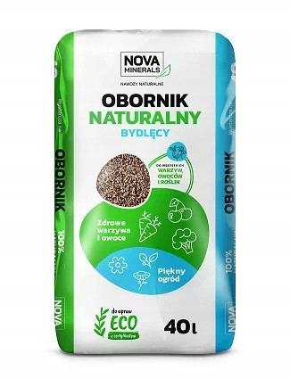 Органичен, натурален тор Nova Minerals оборски тор 25 кг 40 л