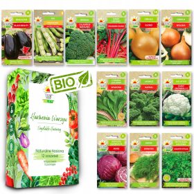    Зеленчукови семена ПАТЛАДЖАН БОБ БРОКОЛИ КАРФИОЛ ЗЕЛЕ 12 ПАКЕТА