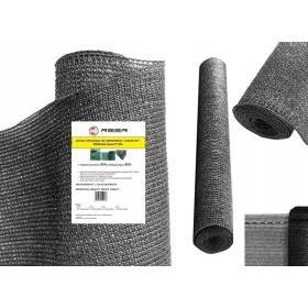   160гр. СЕНЧИТЕЛНА МРЕЖА МАСКИРАЩА 95% ПОКРИВАНЕ ЗА ОГРАДА 1,5х25м АНТРАЦИТ