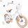  Велосипед Sun Baby Flower 14" бежов, бял