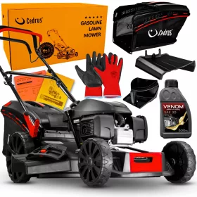    Бензинова косачка Cedrus с кош, капацитет 170 cm³. кош 65л, ширина на косене 48см