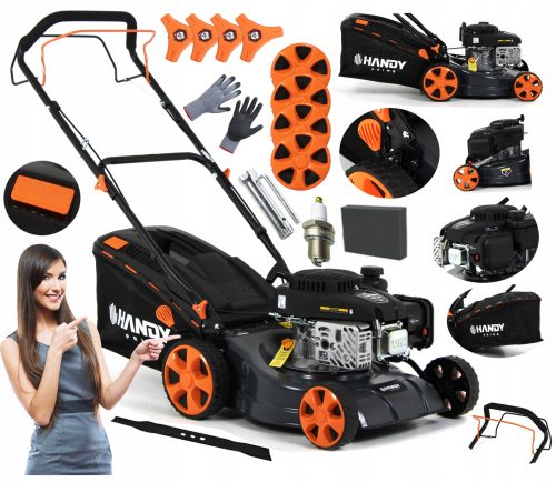  Удобна бензинова косачка Prime с кош, капацитет 123 cm³. кош 40л, ширина на косене 40см