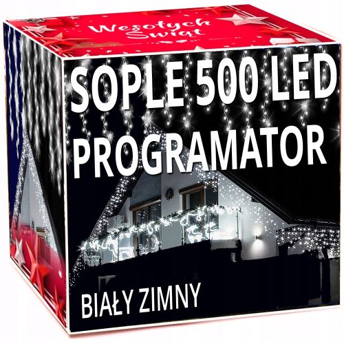  SOPLE 500 LED ФЛАШ КОЛЕДНИ СВЕТЛИНКИ КОЛЕДЕН ГИРЛЯНД XXL