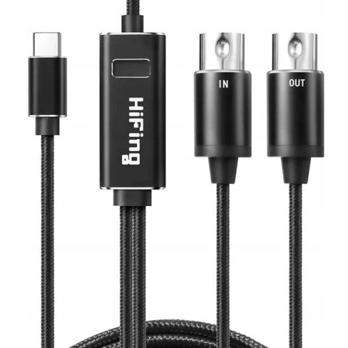  USB-C към MIDI конвертор интерфейсен адаптер за клавиатурни органи