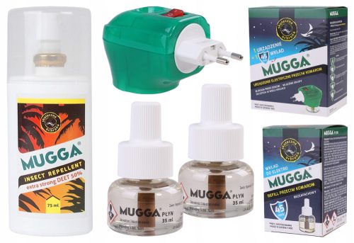  KPL MUGGA Electro + Касета + Касета 35 ml + DEET 50 Спрей