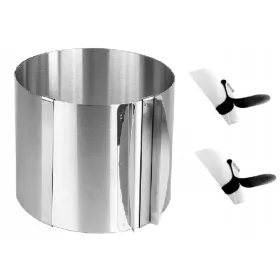   Форма за торта Elitehoff 30 х 30 см диаметър 30 см + метален стълб за декорация 3,5 х 7 см