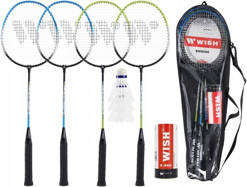 Комплект хилки с волан WISH Racket Бадминтон хилка