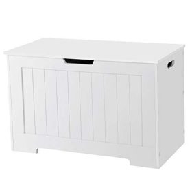    Кутия за съхранение Vasagle 76 x 48 x 40 cm бяла