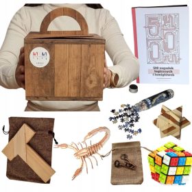    LOGIC BOX Универсален подарък, комплект пъзели: танграм, пъзел Onboaring