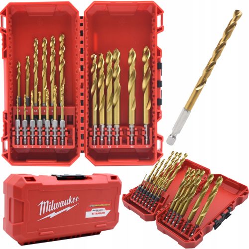 УДАРНИ СРЕДИ ЗА МЕТАЛ 2-10мм 19 бр. SHOCKWAVE HSS-G MILWAUKEE