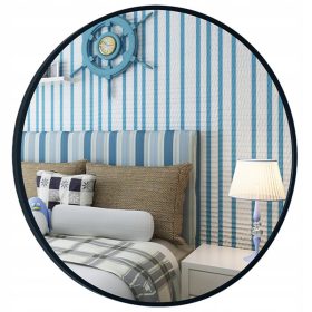    КРЪГЛО СТЕННО ОГЛЕДАЛО ЛОФТ МЕТАЛНА РАМКА 60 СМ