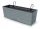  Prosperplast саксия 58 cm x 18 x 19,5 cm пластмасови нюанси на сиво и сребро