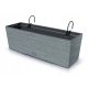  Prosperplast саксия 58 cm x 18 x 19,5 cm пластмасови нюанси на сиво и сребро