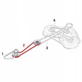    Каишка 589532901 Husqvarna Rider R 422Ts, PROFLEX 18, PROFLEX 21