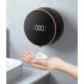   Дозатор за сапун за лакът, стенен, 300 ml, черен