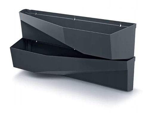  Prosperplast саксия 78 cm x 19 x 35 cm пластмасови нюанси на сиво и сребристо