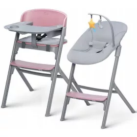    Столче за хранене с люлка Kinderkraft Calmee Aster Pink
