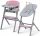  Столче за хранене с люлка Kinderkraft Calmee Aster Pink