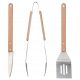  IKEA GRILLTIDER Комплект прибори за скара от 3 части, неръждаема стомана/бук