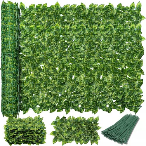 ИЗКУСТВЕН ЖИВ ПЛЕТ Ivy GREEN СТЕНА БАЛКОН ЗА ОГРАДА