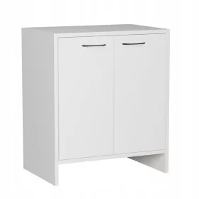  Матово бял шкаф за баня 60х40х70см