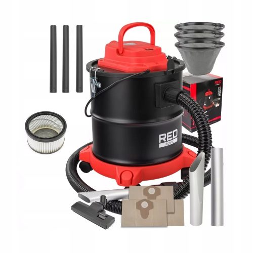  RED TECHNIC Индустриална прахосмукачка за отпадъци от пепел от камина 2000 W ВЕНТИЛАТОР 2000 W