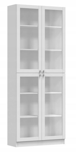  Шкаф витрина бял мат 200 x 80,5 x 31 cm TopEshop PAFOS W80 4S