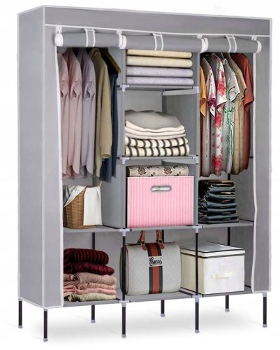  Гардероб Massido 680001 135 x 170 x 45 см нюанси на сивото