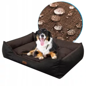    Кучешки диван Hobbydog, нюанси на кафяво, 114 см x 84 см