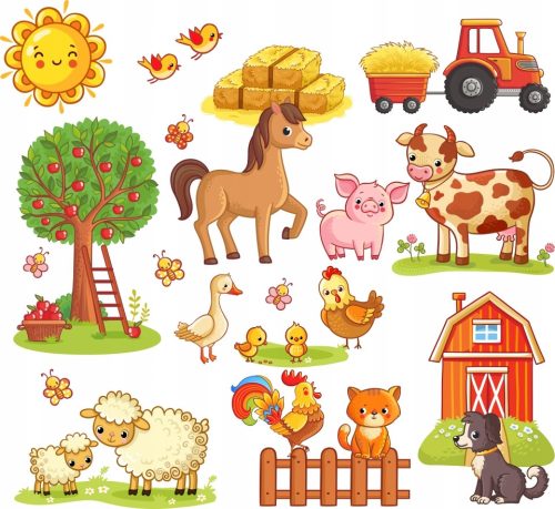  Стикери за стена ANIMALS FARM COUNTRY 50x100cm FM2
