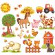  Стикери за стена ANIMALS FARM COUNTRY 50x100cm FM2
