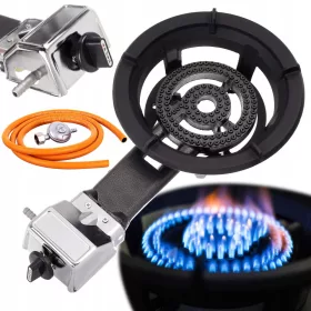   Газова Горелка Стол PIEZO IGNITION Туристическа Печка 8.5kW Маркуч Редуктор