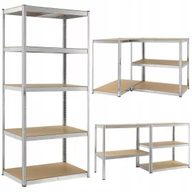    Метален складов рафт Springos 180 x 90 x 40 cm макс. 175 kg на рафт