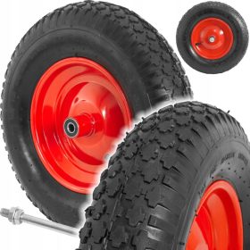    КОЛЕЛО КОЛЕЛО Количка за ръчна количка със СИЛНА ГУМА НА ОСТ