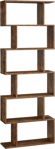  Songmics Loft Industrial рафт 70 cm x 190,5 cm x 24 cm нюанси на кафяво