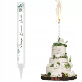    Фонтан за торта "Евкалипт причастие с хостия", 18см