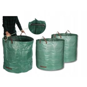    2x ГРАДИНСКИ ТОРБИ ЗА ЛИСТА КОШ ЗА ОТПАДЪЦИ ГОЛЯМА ЧАНТА С ДРЪЖКИ 500L
