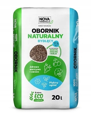  Органичен, натурален тор Nova Minerals оборски тор 12,5 кг 20 л