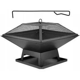    ЛУНД СТОМАНЕНА ГРАДИНСКА ОГНИЩА С КАПАК 45 Х 45 СМ