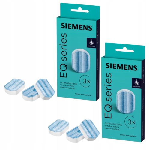  Комплект 2x Таблетки за отстраняване на котлен камък за кафемашини Siemens TZ80002B, 6 бр
