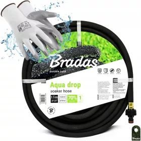    Градински маркуч Bradas WAD1/2015 15 м + ръкавици Stalco 47359 размер 10 - XL 1 чифт